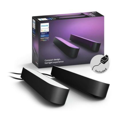 Philips 78202/30/E7 - SADA 2x LED RGB Stmievateľná stolná lampa HUE WHITE AND COLOR AMBIANCE LED/6W/230V