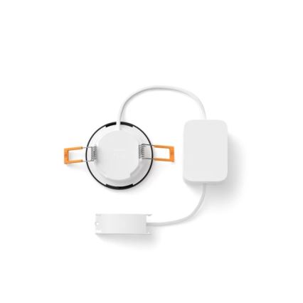 Philips - sada 2x stmievateľných kúpeľňových zapustených svietidiel LED RGBW Hue SLIM LED/8,3W/230V 2000-6500K čierna IP44