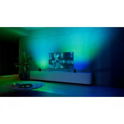 Philips - sada 2x LED RGBW stmievateľných projekčných svietidiel Hue PLAY LED/20W/230V 2000–6500K čierne