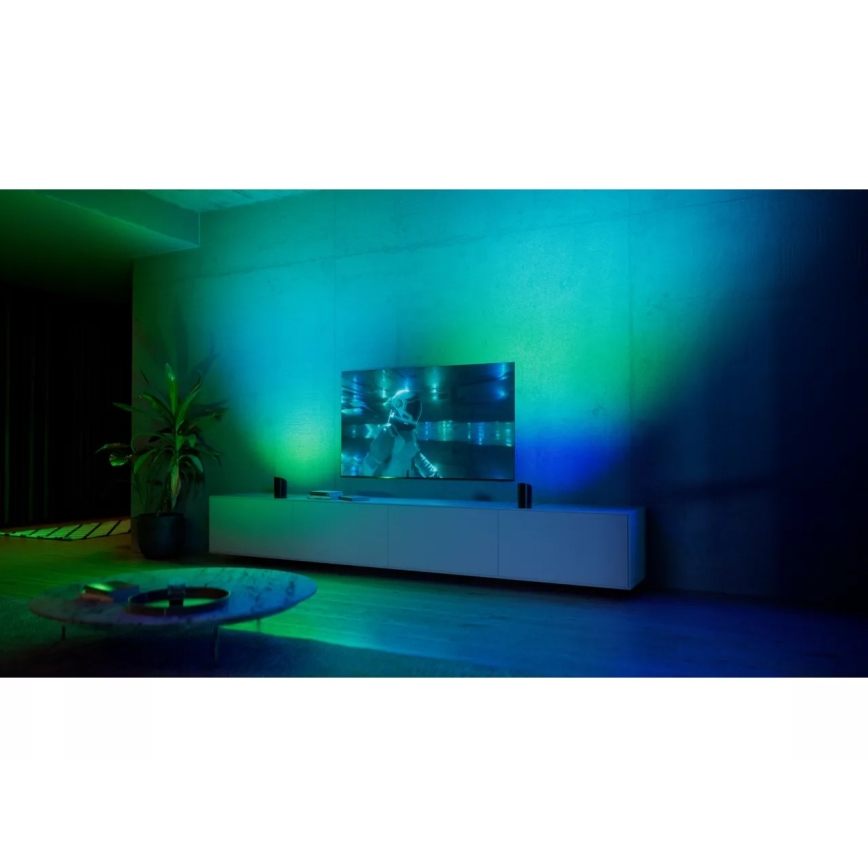 Philips - sada 2x LED RGBW stmievateľných projekčných svietidiel Hue PLAY LED/20W/230V 2000–6500K čierne
