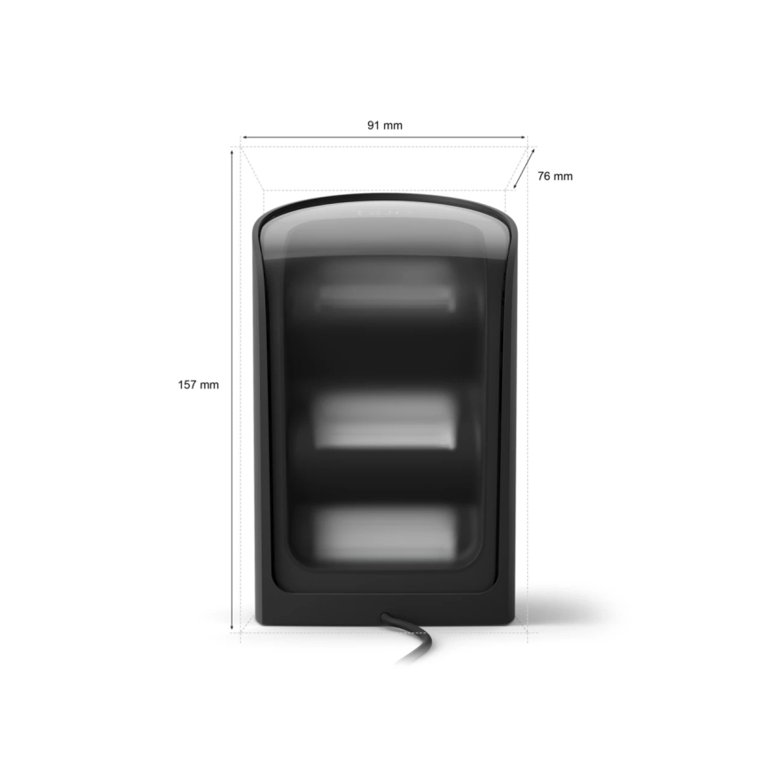 Philips - sada 2x LED RGBW stmievateľných projekčných svietidiel Hue PLAY LED/20W/230V 2000–6500K čierne