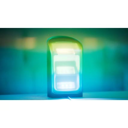 Philips - sada 2x LED RGBW stmievateľných projekčných svietidiel Hue PLAY Wall Washer LED/20W/230V 2000–6500K čierne