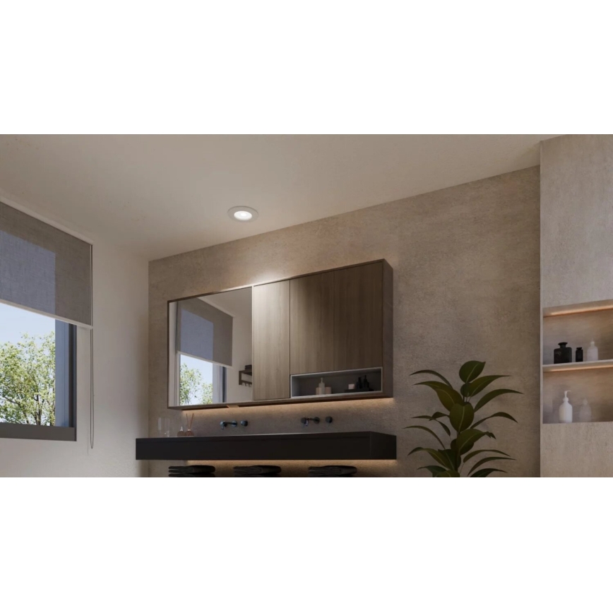 Philips - SADA 2x LED RGBW Stmievateľné kúpeľňové podhľadové svietidlo Hue SLIM LED/8,3W/230V 2000-6500K biela IP44