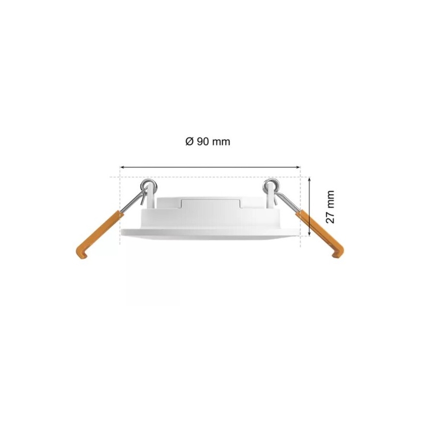 Philips - SADA 2x LED RGBW Stmievateľné kúpeľňové podhľadové svietidlo Hue SLIM LED/8,3W/230V 2000-6500K biela IP44