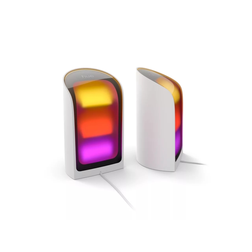 Philips - SADA 2x LED RGBW stmievateľné projekčné svietidlo Hue PLAY LED/20W/230V 2000–6500K biela