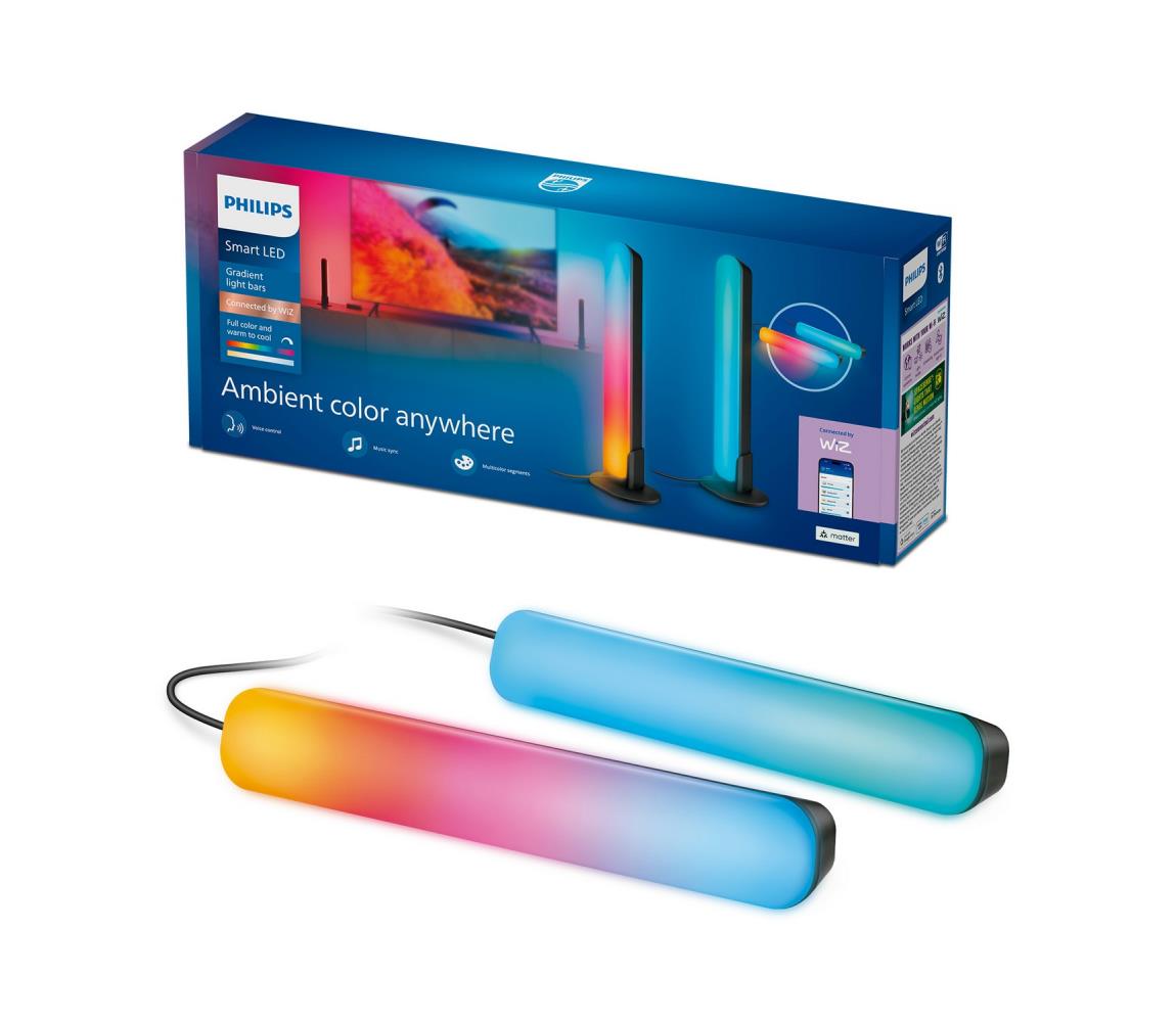 Philips Smart Philips - SADA 2× LED RGBIC stmievateľné svietidlo SMART GRADIENT LED/8 W/230 V Wi-Fi 8721103160669