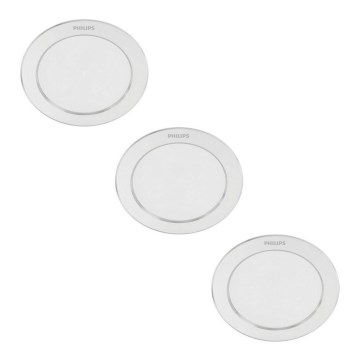 Philips - SADA 3x LED Podhľadové svietidlo 1xLED/3,5W/230V 2700K