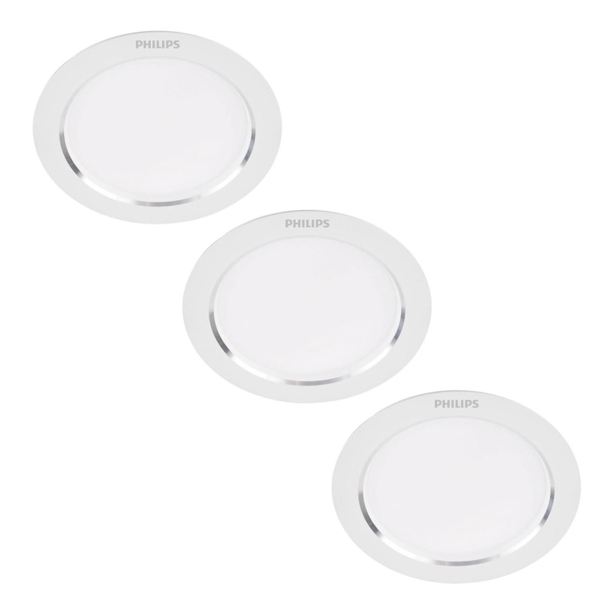 Philips - SADA 3x LED Podhľadové svietidlo LED/3,5W/230V 3000K