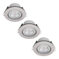 Philips - SADA 3x LED Podhľadové svietidlo LED/4,5W/230V 2700K