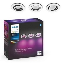 Philips - SADA 3x LED RGB Stmievateľné podhľadové svietidlo Hue CENTURA 1xGU10/5,7W/230V 2000-6500K