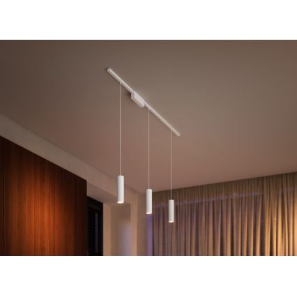 Philips - SADA 3x LED RGB Stmievatelný luster na lanku do lištového systému Hue PERIFO LED RGB/15,6W/230V 2000-6500K