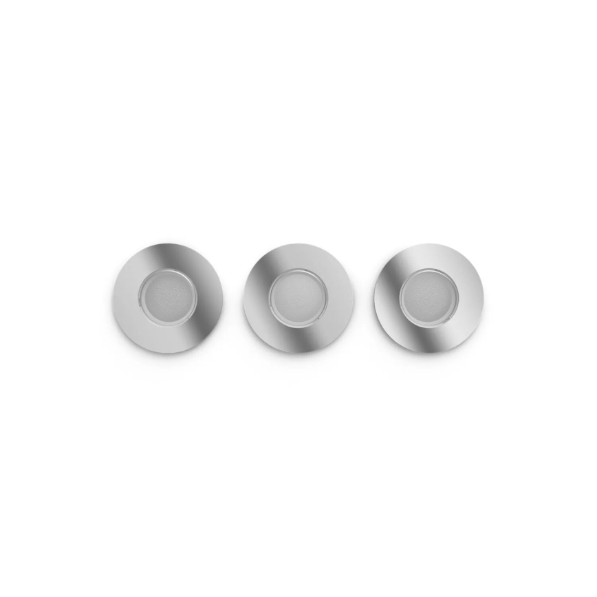 Philips - SADA 3x LED RGBW Stmievateľné kúpeľňové podhľadové svietidlo Hue XAMENTO 1xGU10/4,2W/230V IP44 2000-6500K