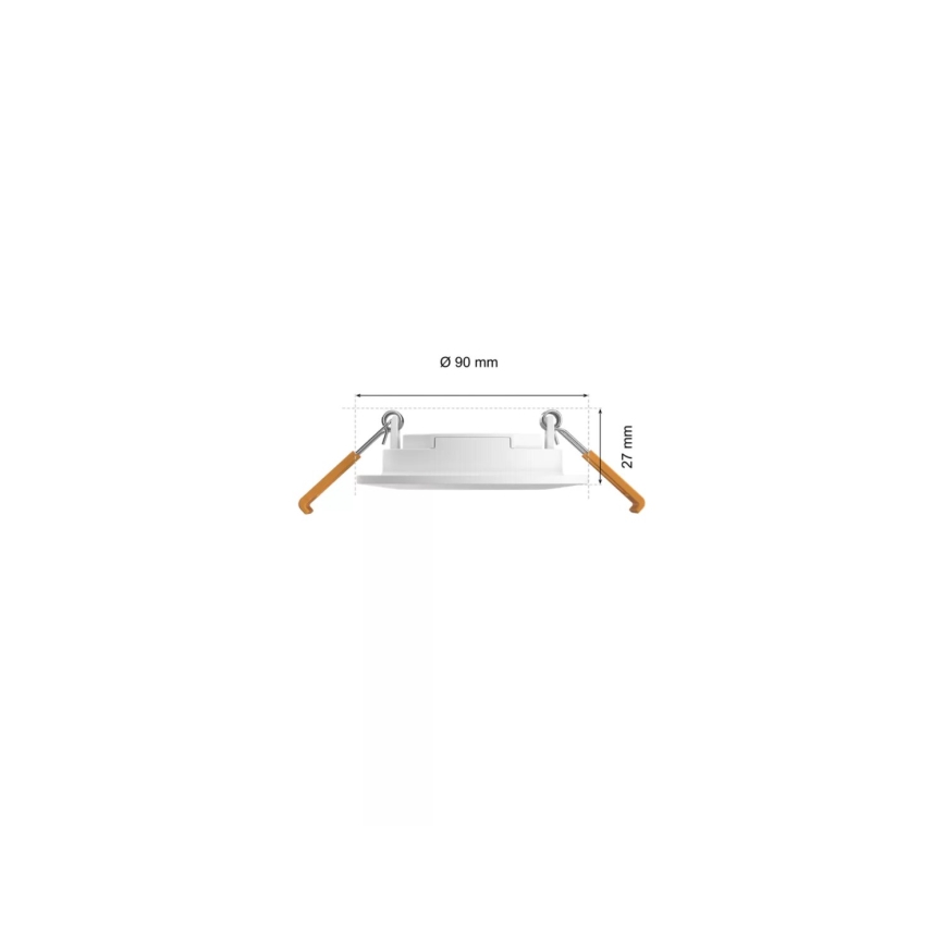 Philips - SADA 3x LED RGBW Stmievateľné kúpeľňové podhľadové svietidlo Hue SLIM LED/8,3W/230V IP44 2000-6500K
