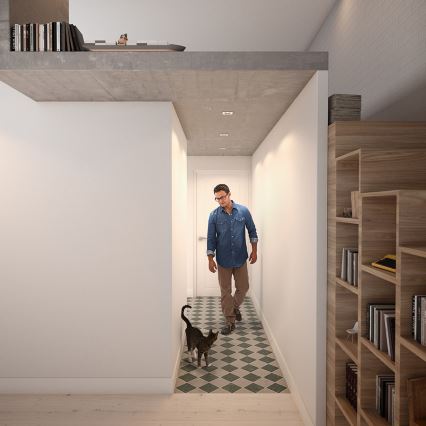 Philips - Sada 3x LED RGBW stmievateľné podhľadové svietidlo DONEGAL 1xGU10/4,8W/230V + diaľkové ovládanie