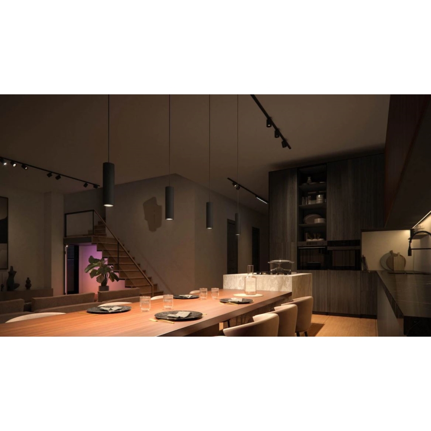 Philips - SADA 3x LED RGBW Stmievatelný luster na lanku do lištového systému Hue PERIFO LED/15,6W/230V 2000-6500K