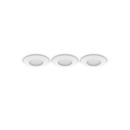 Philips - SADA 3x LED RGBW Stmievateľné kúpeľňové zapustené stropné svietidlo Hue SLIM LED/8,3W/230V 1000-20000K biela P44