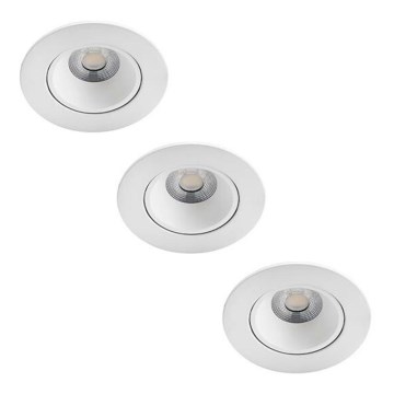 Philips - SADA 3x LED Stmievateľné kúpeľňové podhledové svietidlo ABROSA LED/9W/230V IP44