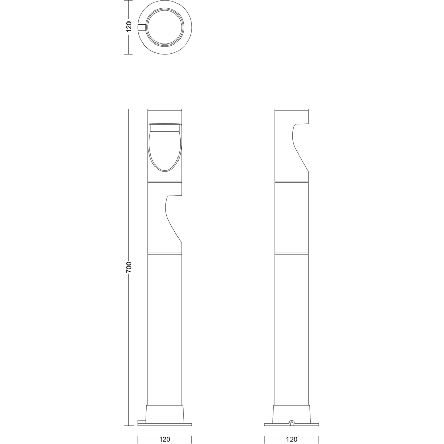 Philips - SADA 3x LED Vonkajšia lampa GARDENLINK DESI LED/1,5W/230V 2700K IP44