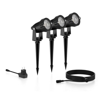 Philips - SADA 3x LED Vonkajšie bodové svietidlo CAPER LED/1,5W/24/230V IP44