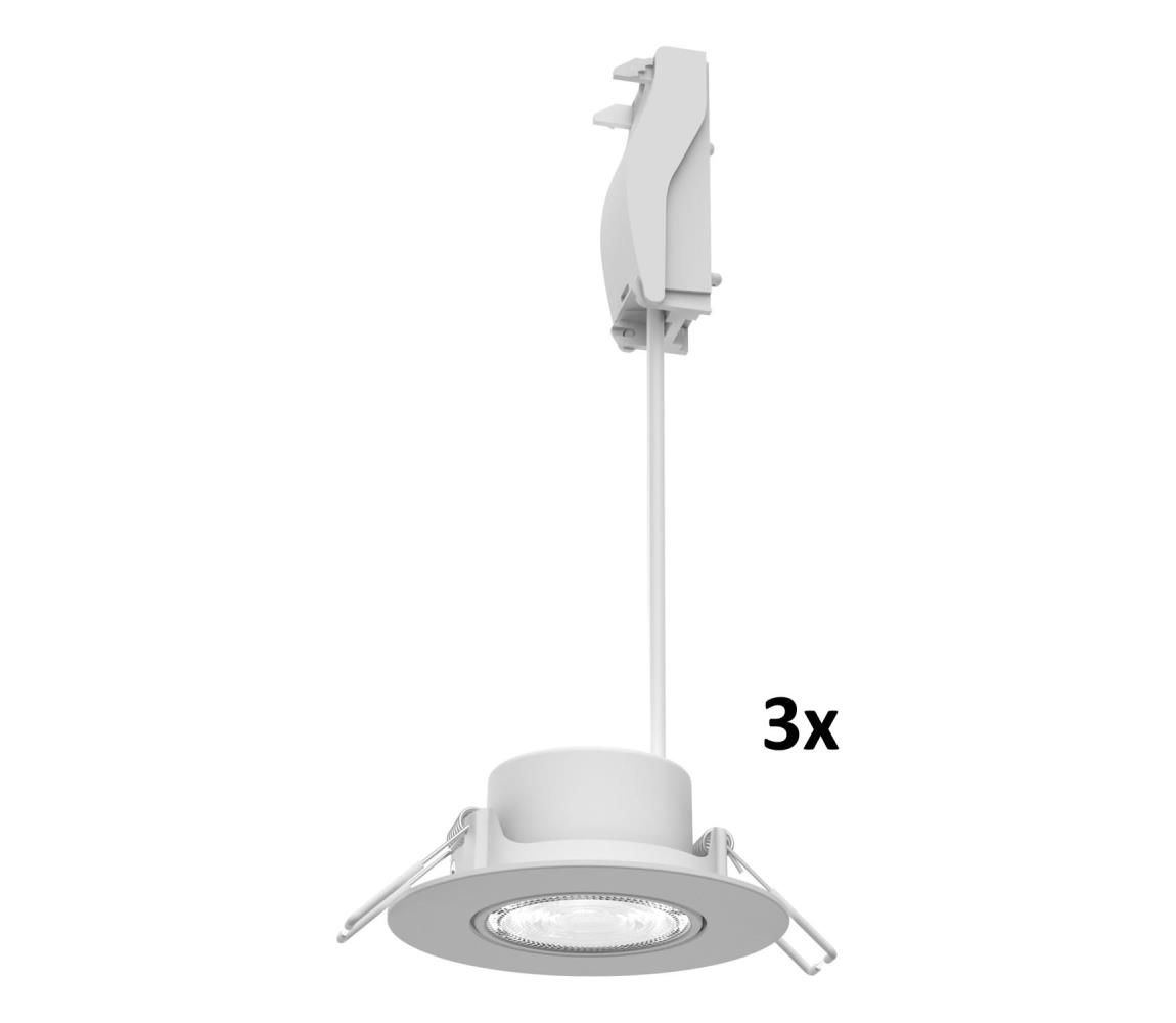 Philips - SADA 3x stmievateľné podhľadové svietidlo CILANTRO LED/5W/230V 2700K biela 872110303801200