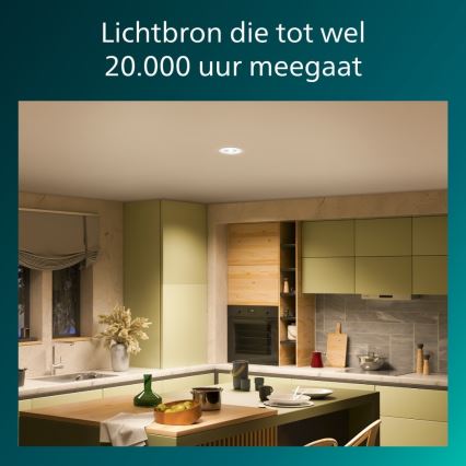 Philips - Sada 3× stmievateľných podhľadových svietidiel CILANTRO LED/5W/230V 2700K biela