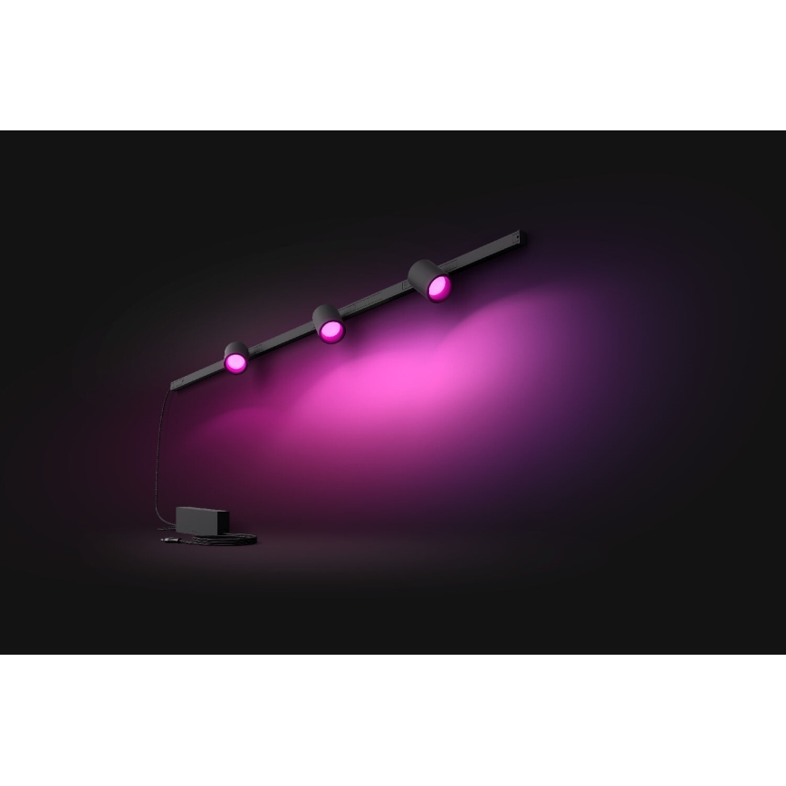 Philips - SADA 3x LED RGB Stmievateľné svietidlo do lištového systému Hue PERIFO LED RGB/15,6W/230V 2000-6500K
