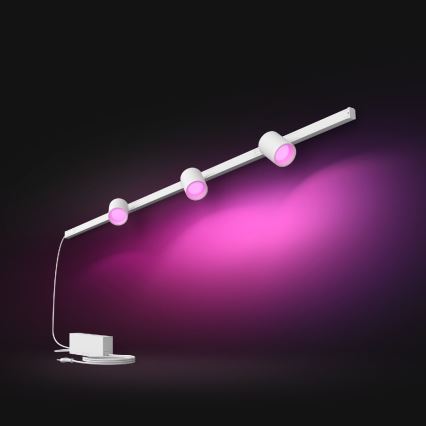 Philips - SADA 3x LED RGB Stmievateľné svietidlo do lištového systému Hue PERIFO LED RGB/15,6W/230V 2000-6500K