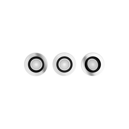Philips - SADA 3xLED RGBW Stmievateľné podhľadové Hue CENTURA 1xGU10/4,2W/230V 2000-6500K