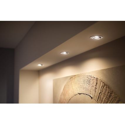 Philips - SADA 3x LED Stmievateľné podhľadové svietidlo Hue MILLISKIN 1xGU10/4,2W/230 2200-6500K