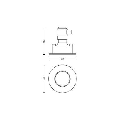 Philips - SADA 3x LED Stmievateľné kúpeľňové podhľadové svietidlo Hue ADORE BATHROOM 1xGU10/4,2W/230V 2200-6500K IP44