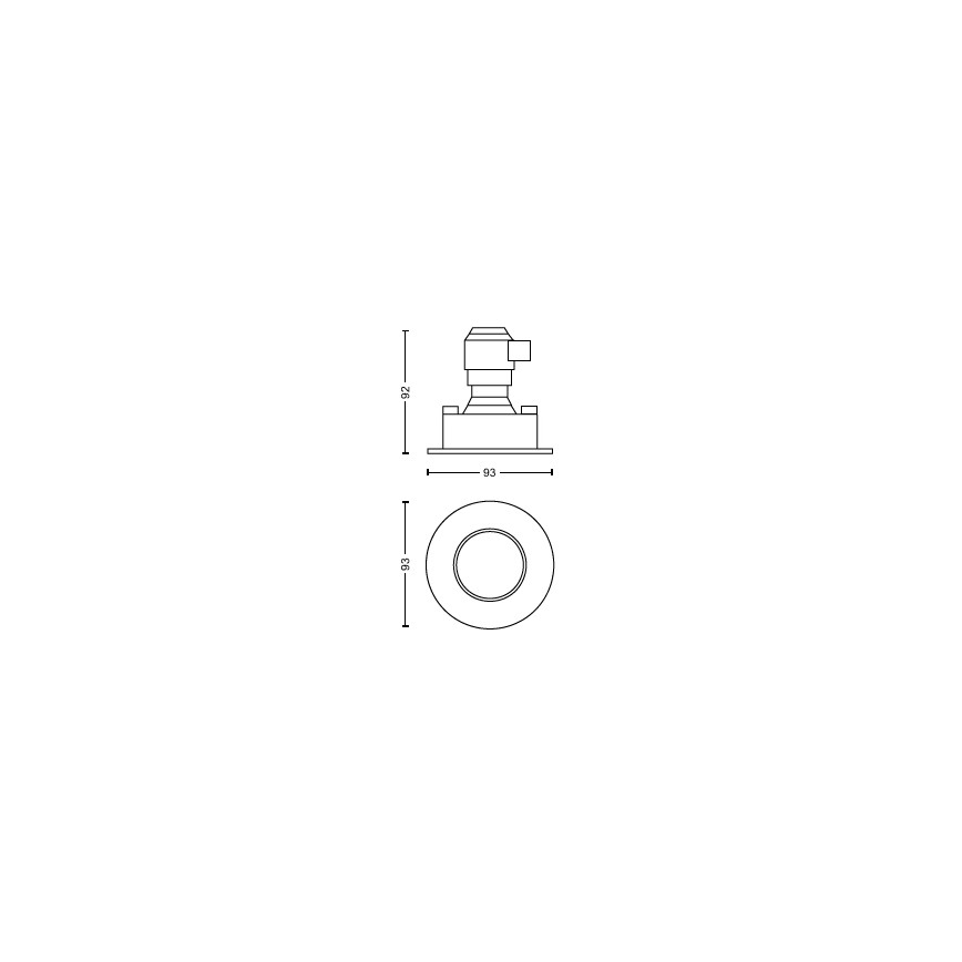 Philips - SADA 3x LED Stmievateľné kúpeľňové podhľadové svietidlo Hue ADORE BATHROOM 1xGU10/4,2W/230V 2200-6500K IP44