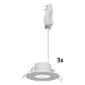 Philips - Sada 3× stmievateľných podhľadových svietidiel CILANTRO LED/5W/230V 2700K biela