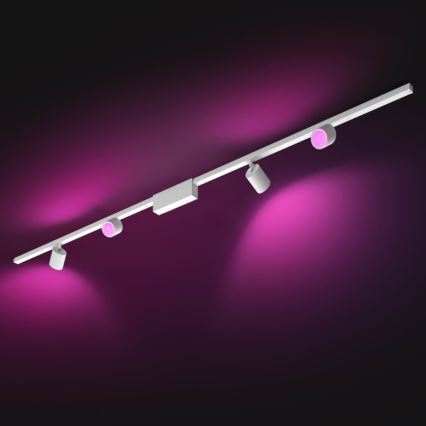 Philips  - SADA 4xLED RGB  Stmievateľné bodové svietidlo do lištového systému Hue PERIFO LED RGB/20,8W/230V 2000-6500K