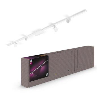 Philips  - SADA 4xLED  Stmievateľné bodové svietidlo do lištového systému Hue PERIFO LED/20,8W/230V 2000-6500K
