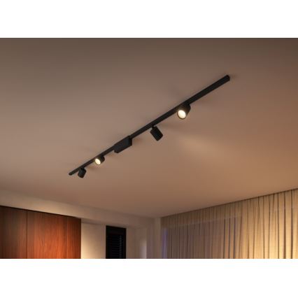 Philips  - SADA 4xLED RGB Stmievateľné bodové svietidlo do lištového systému Hue PERIFO LED/20,8W/230V 2000-6500K