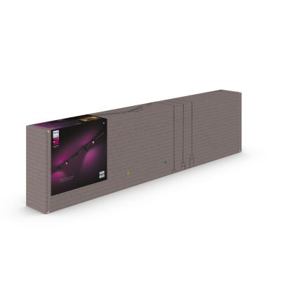 Philips  - SADA 4xLED RGB Stmievateľné bodové svietidlo do lištového systému Hue PERIFO LED/20,8W/230V 2000-6500K