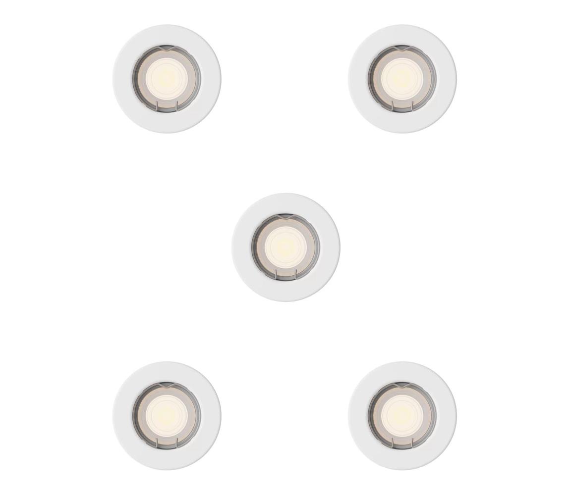 Philips - Sada 5 ks podhľadových svietidiel PERIDOT 1xGU10/7W/230V biela 872110303713800