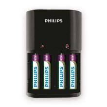Philips SCB1450NB/12 - Nabíjačka baterií MULTILIFE 4xAAA 800 mAh 230V