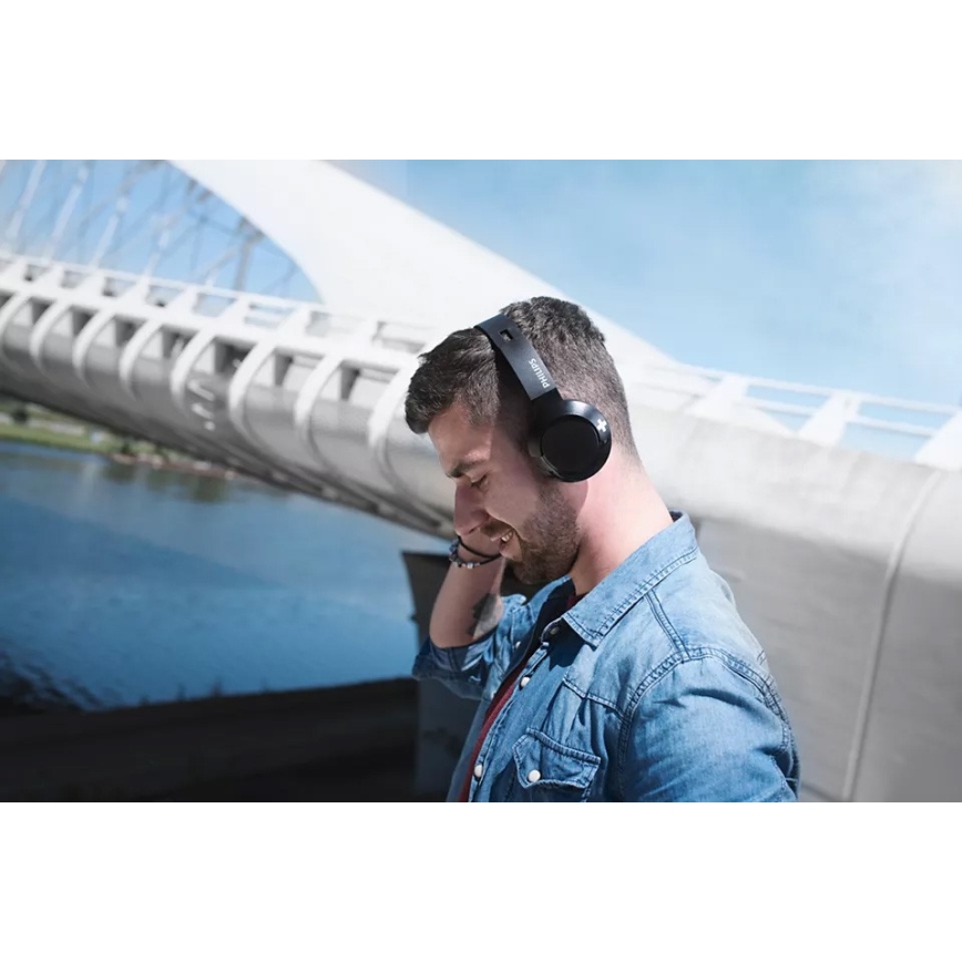 Philips SHB3075BK/00 - Bezdrôtové slúchadlá s Bluetooth BASS čierna
