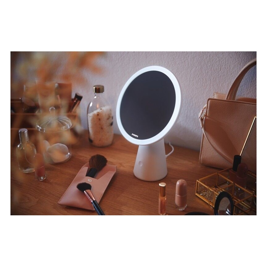Philips - Stmievateľné kozmetické zrkadielko s LED podsvietením MIRROR LED/4,5W/5V