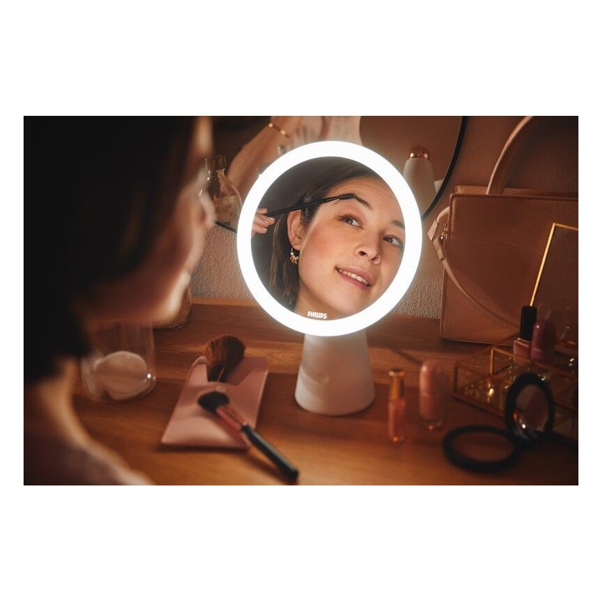 Philips - Stmievateľné kozmetické zrkadielko s LED podsvietením MIRROR LED/4,5W/5V