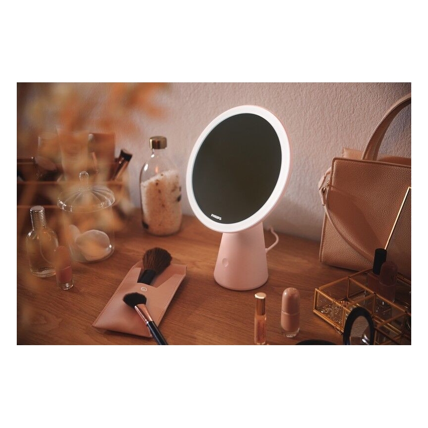 Philips - Stmievateľné kozmetické zrkadielko s LED podsvietením MIRROR LED/4,5W/5V