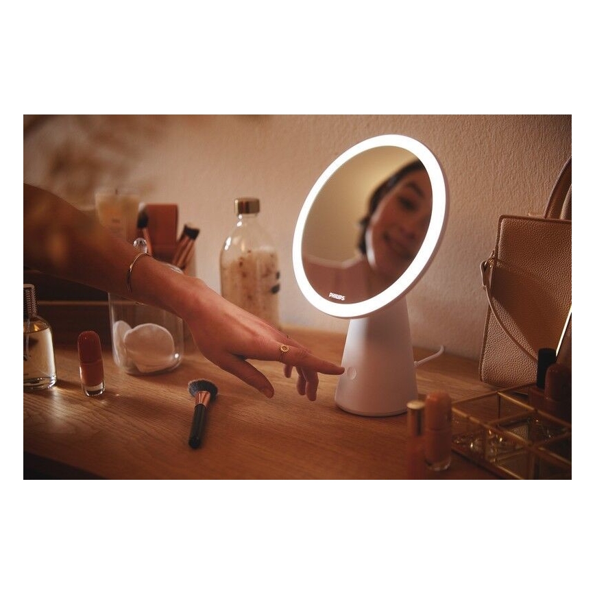 Philips - Stmievateľné kozmetické zrkadielko s LED podsvietením MIRROR LED/4,5W/5V
