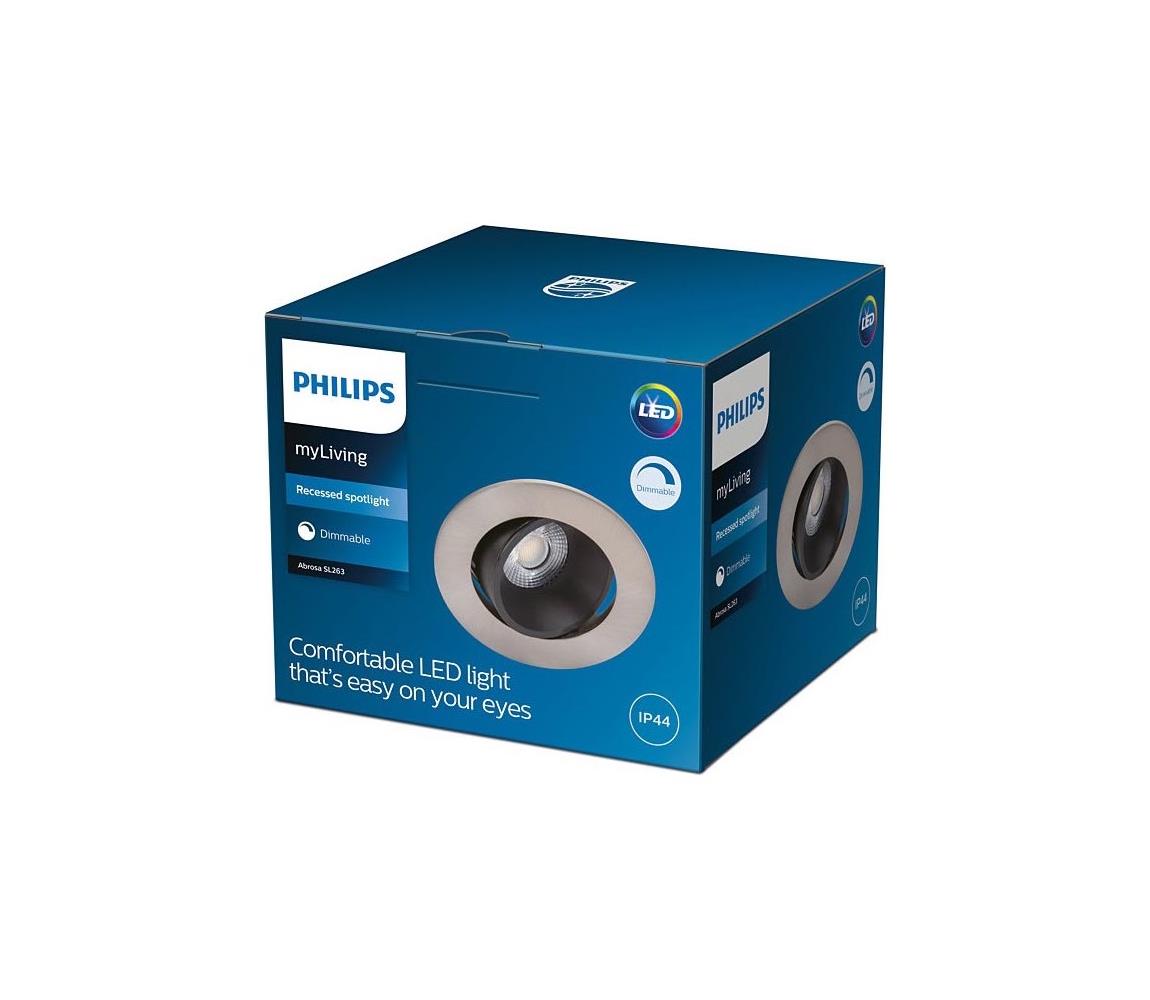 Philips - Stmievateľné LED kúpeľňové svietidlo ABROSA LED/9W/230V IP44 8719514254572