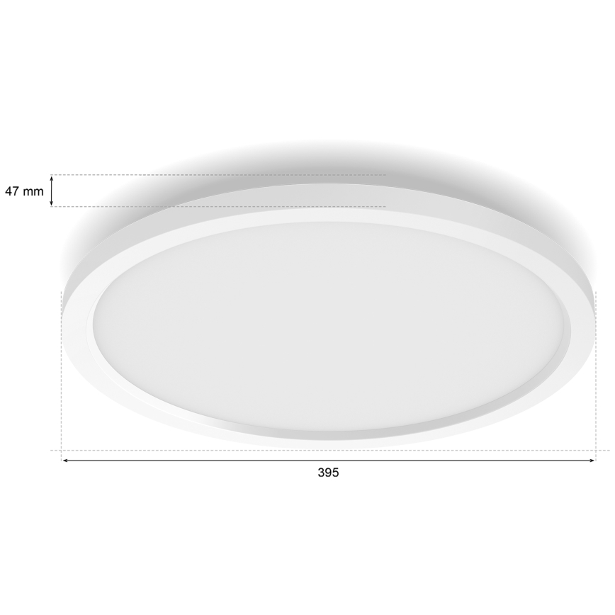 Philips - LED stmievateľné stropné svietidlo Hue AURELLE LED/21W/230V 2200-6500K pr. 39,5 cm biela