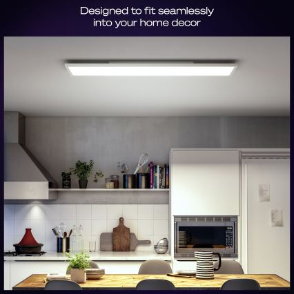 Philips - LED stmievateľné stropné svietidlo Hue AURELLE LED/39W/230V 2200-6500K 120x30 cm biela