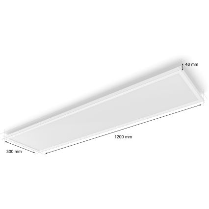 Philips - LED stmievateľné stropné svietidlo Hue AURELLE LED/39W/230V 2200-6500K 120x30 cm biela