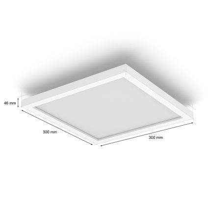 Philips - Stmievateľné stropné LED svietidlo Hue AURELLE LED/19W/230V 2200-6500K 30x30 cm biela