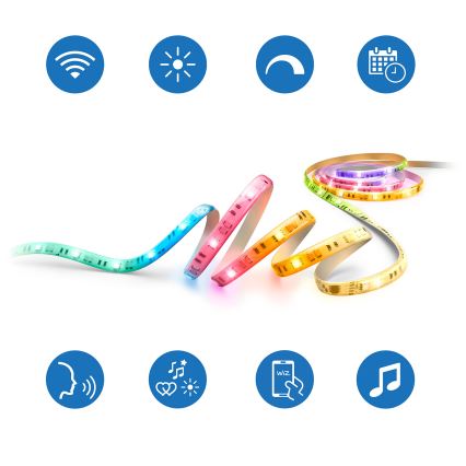 Philips - LED RGBIC Stmievateľný pás SMART STRIP 3m LED/13W/230V 2700-6500K Wi-Fi