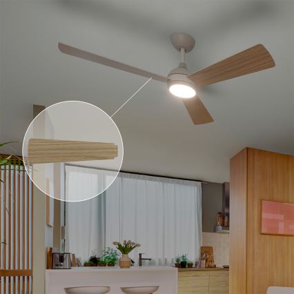 Philips - LED Stmievateľný stropný ventilátor CIVX LED/24W/230V + diaľkové ovládanie